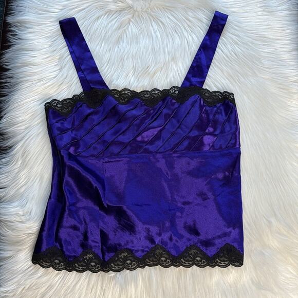 Victoria's Secret Vintage Purple Satin Pajama Shorts Set - Picture 2 of 7